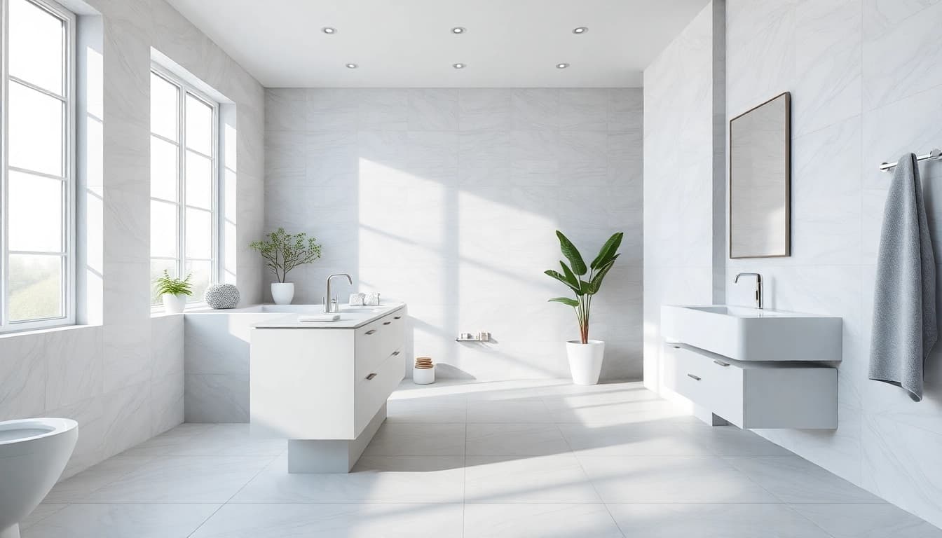 Enhance your bath reconstruction with stylish fixtures and modern design elements.