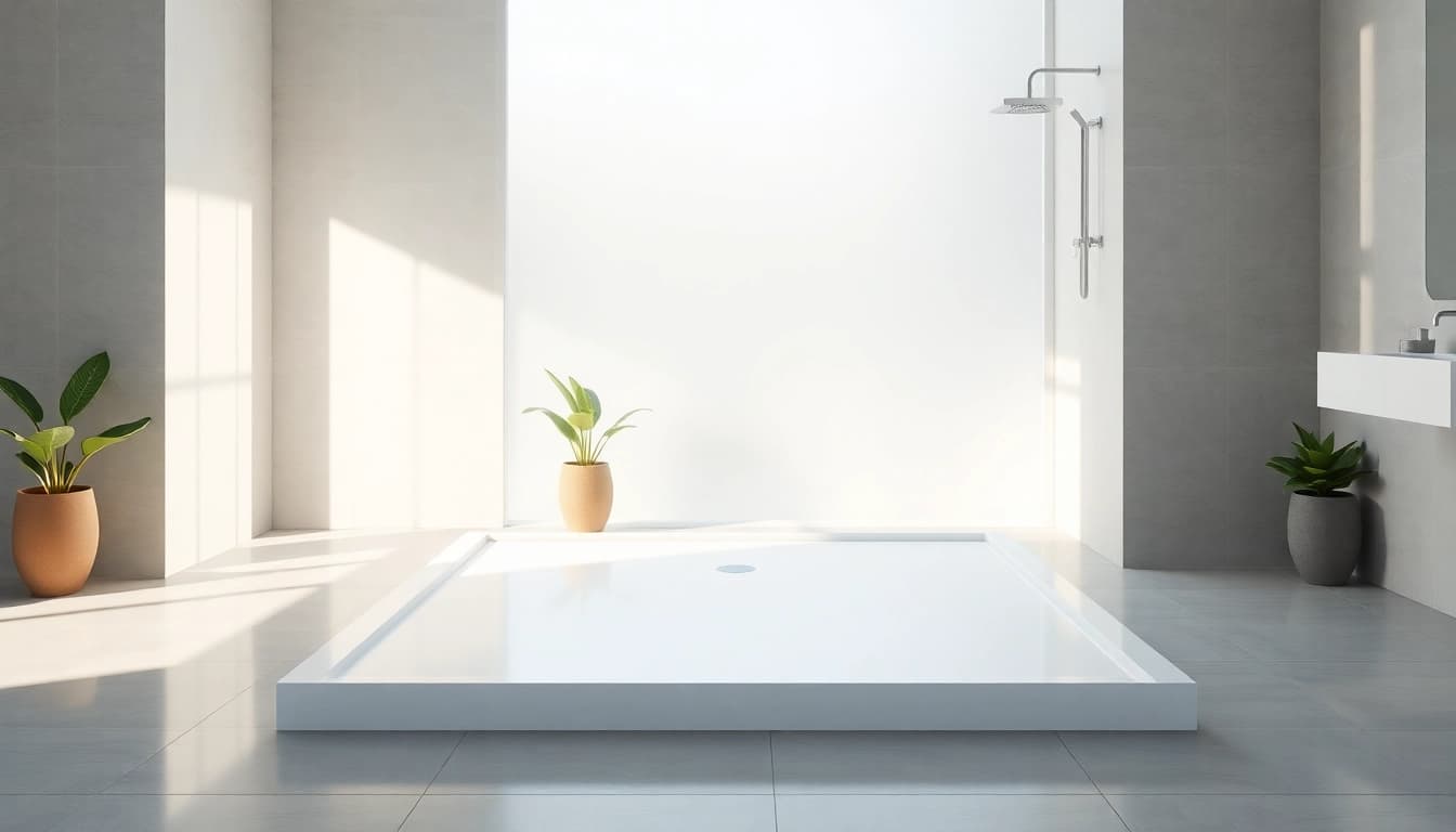 Showcasing a stylish 800 x 800 shower base in a modern bathroom setting.