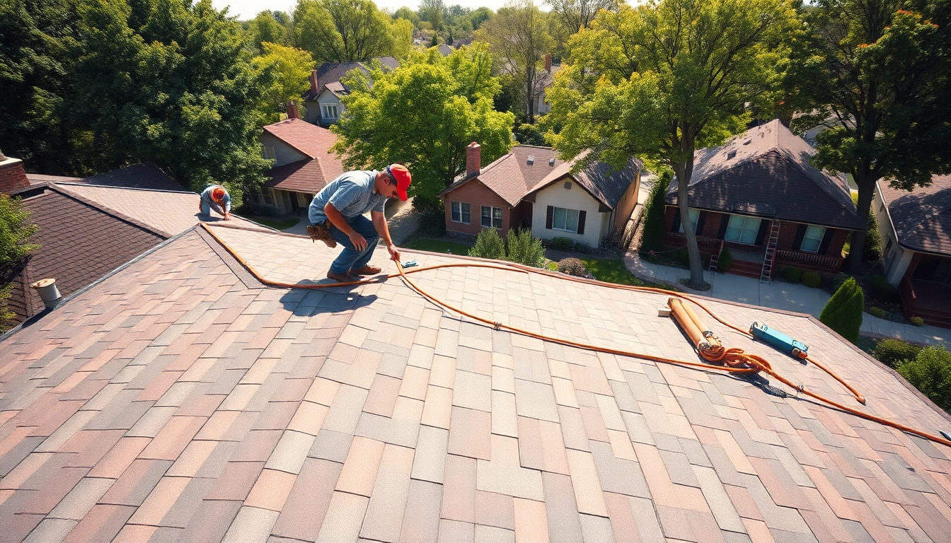 Improve your home with roofing services in South Jersey, showcasing skilled professionals at work.
