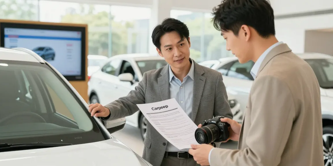 Buyer using Carpeep as an HPI check alternative for smart car purchase.
