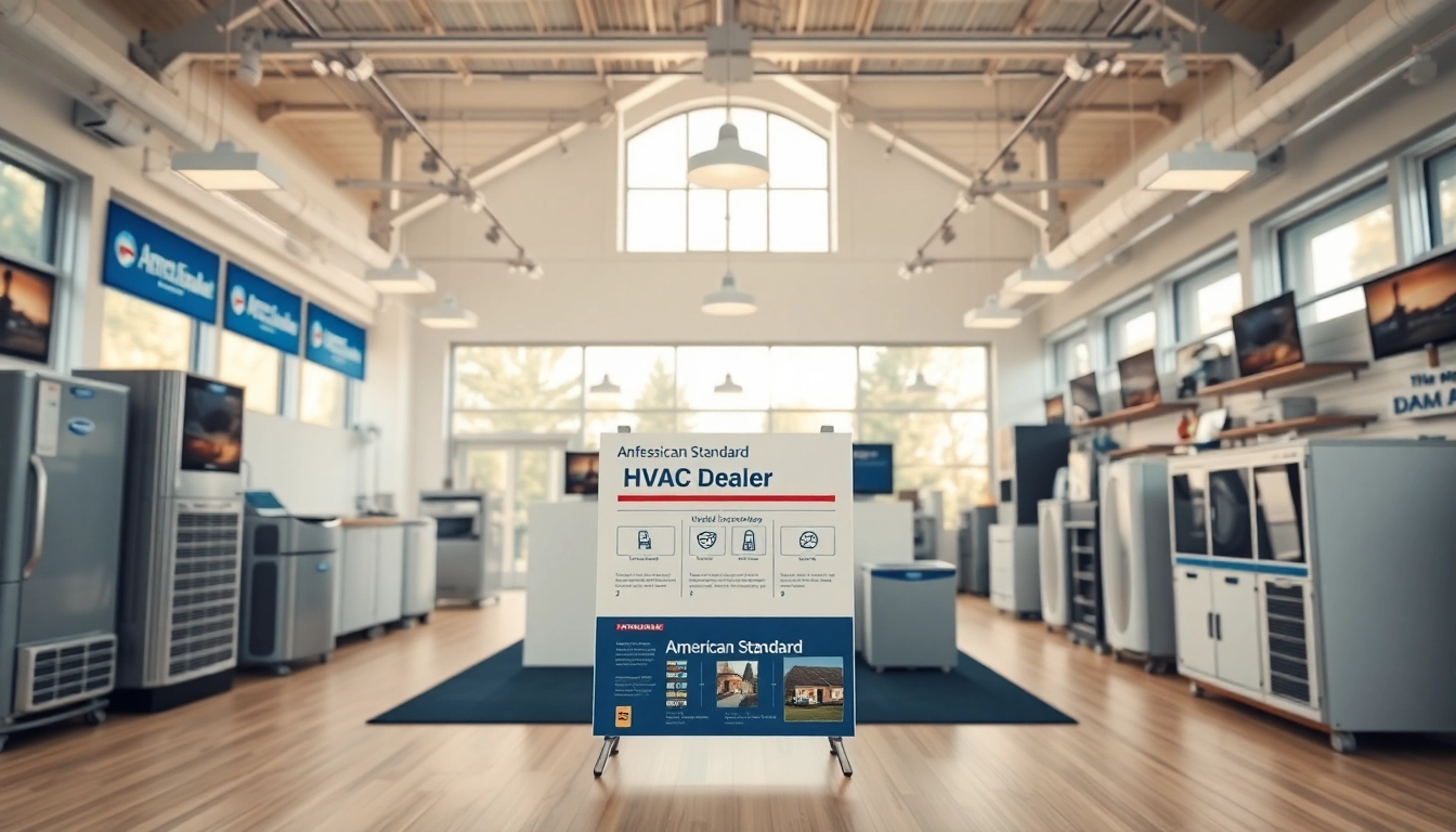 Find trusted american standard dealers near me showcasing products in a bright, professional office.