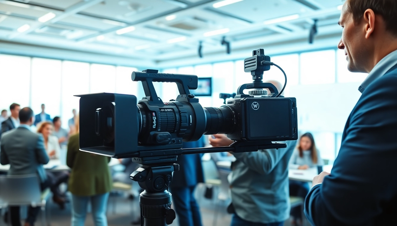 Capturing impactful moments in Commercial videography at a corporate event.