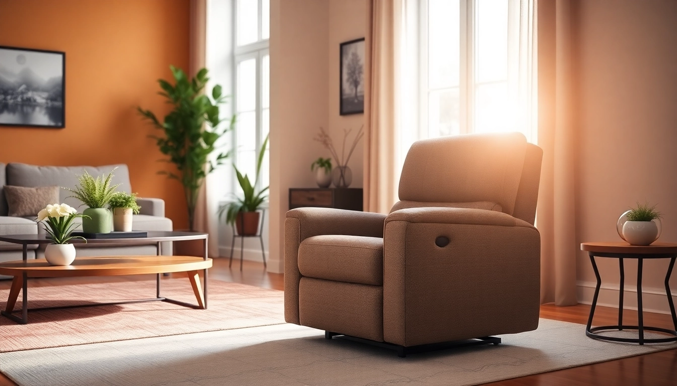 Experience the comfort of a sleeper lift chair recliner in a cozy living room setting, designed for relaxation.