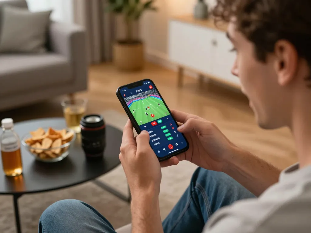Exciting mobile betting scene showing a player engaging with 88vvgo app for strategic betting.